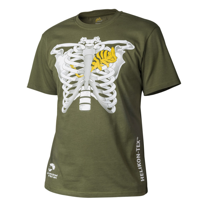 Helikon T-shirt Chameleon Chest Skeleton - US Green