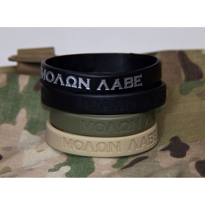 Mil-Spec Monkey MOLON LABE Band - Black/Silver