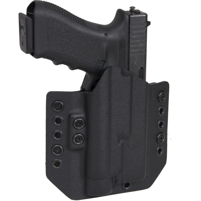 Doubletap OWB Gear Holster - Olight Valkyrie Pro + Glock 17 - Black