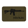 M-Tac AR-15 Morale Patch - Cordura - Ranger Green / Black (51111232)