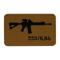 M-Tac AR-15 Morale Patch - Cordura - Coyote / Black (51111502)