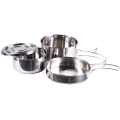 Mil-Tec Cook Set Stainless Steel 4-pieces (14648100)