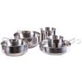 Mil-Tec Cook Set Stainless Steel 5-pieces (14648200)