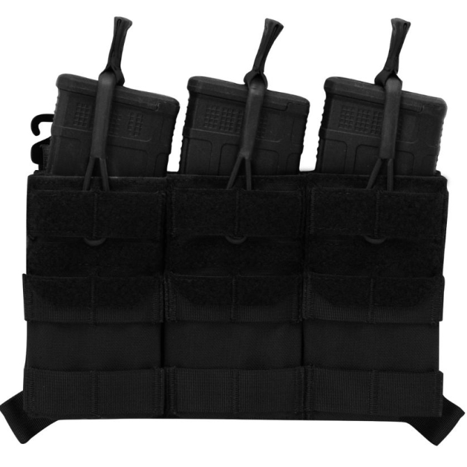 Agilite AG3 Placard 5.56 Triple Mag Pouch - Black