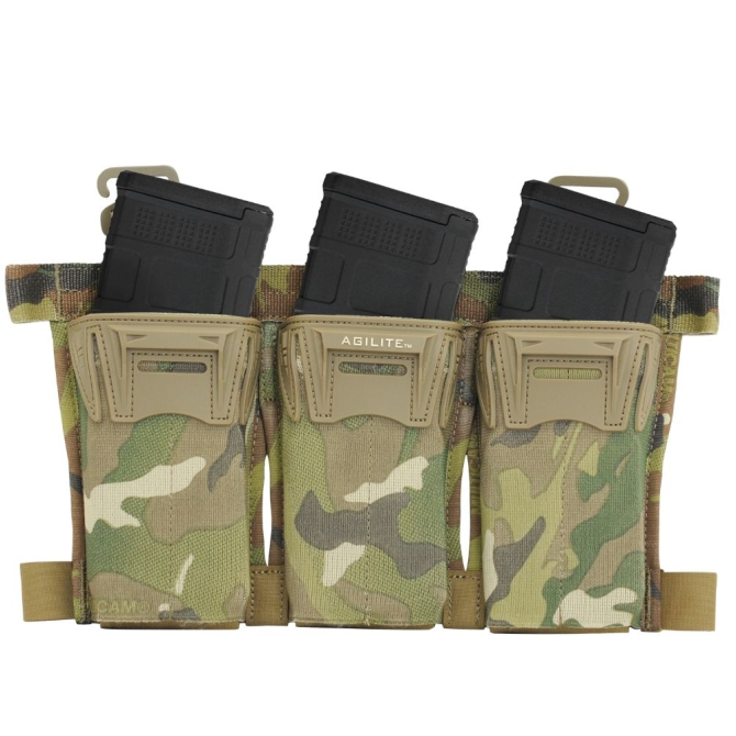 Agilite Pincer Placard Triple 5.56 Mag Pouch - Multicam