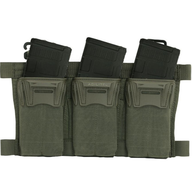 Agilite Pincer Placard Triple 5.56 Mag Pouch - Ranger Green