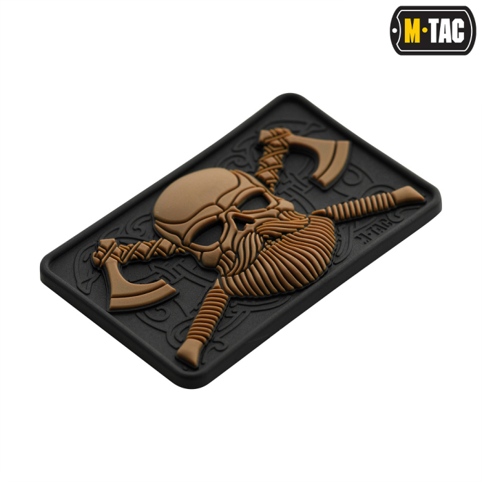 M-Tac Bearded Skull 3D PVC Patch - Coyote (51113205)