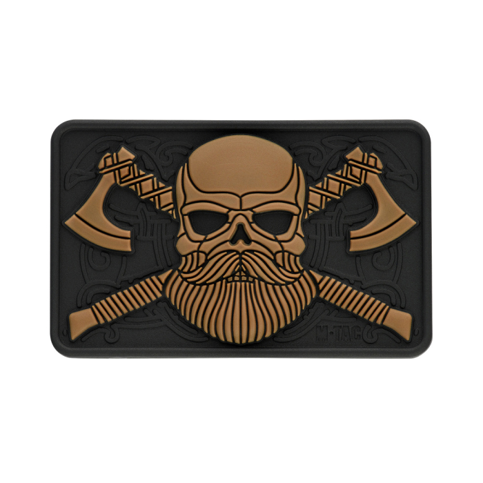 M-Tac Bearded Skull 3D PVC Patch - Coyote (51113205)