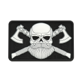 M-Tac Bearded Skull 3D PVC Patch - White (51113236)