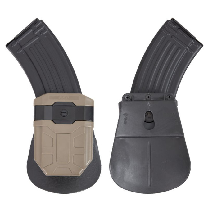 ESP AK Mag Holder With Fobus Paddle - Khaki (MH-24-AK-02)