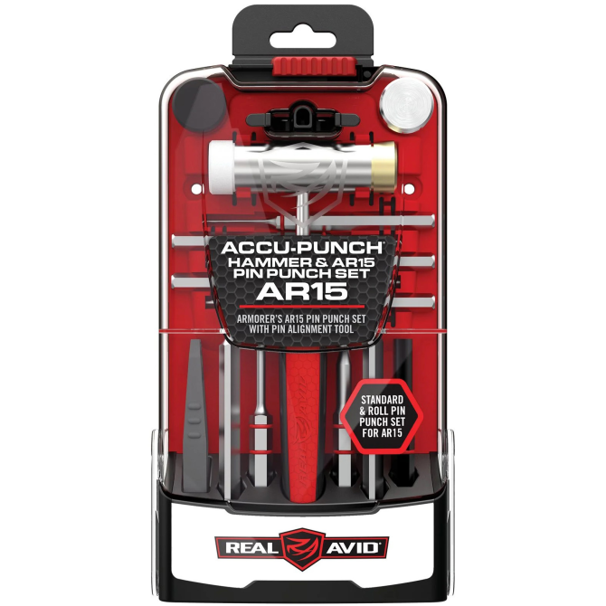 Real Avid Accu-Punch Hammer And AR15 Pin Punch Set (AVHPS-AR)