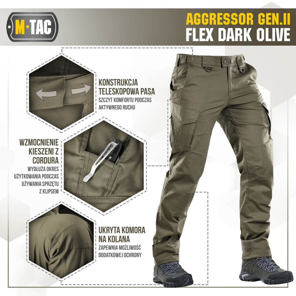 M-Tac Tactical Pants Aggressor Gen.II Flex – M-TAC
