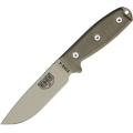 ESEE Model 4 DT Plain Edge / MOLLE Black Sheath Knife (4P-MB-DE)