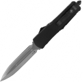 Templar Knife Small Black Rubber Dagger Silver Knife (S-BR-13-2)
