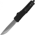 Templar Knife Small Black Rubber Drop Point Silver Knife (S-BR-33-2)