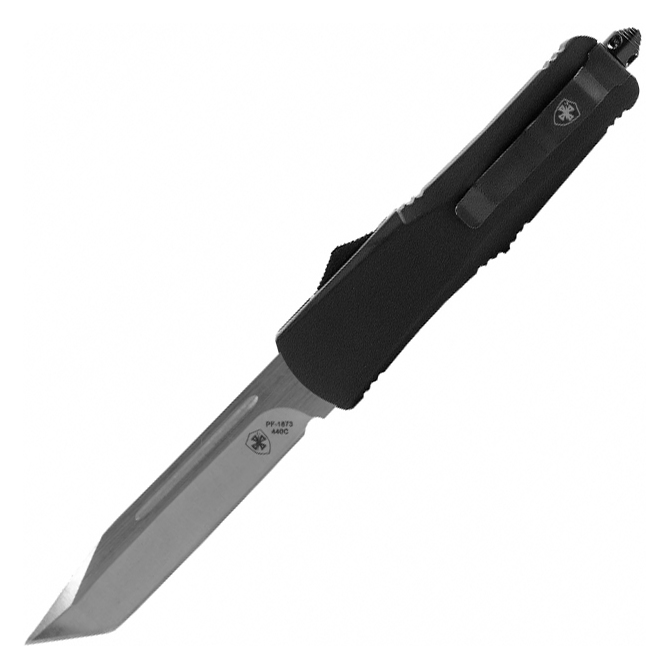 Templar Knife Small Black Rubber Tanto Silver Knife (S-BR-23-2)