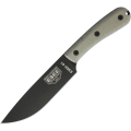 ESEE Model 6 HM Black Plain Edge / Black Kydex Sheath Knife (6HM-K)