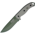 ESEE Model 5 Micarta Full OD Green Plain Edge Knife (5P-OD-E)