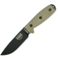 ESEE Model 4 3D Micarta Black Plain Edge Knife (4PB-017)