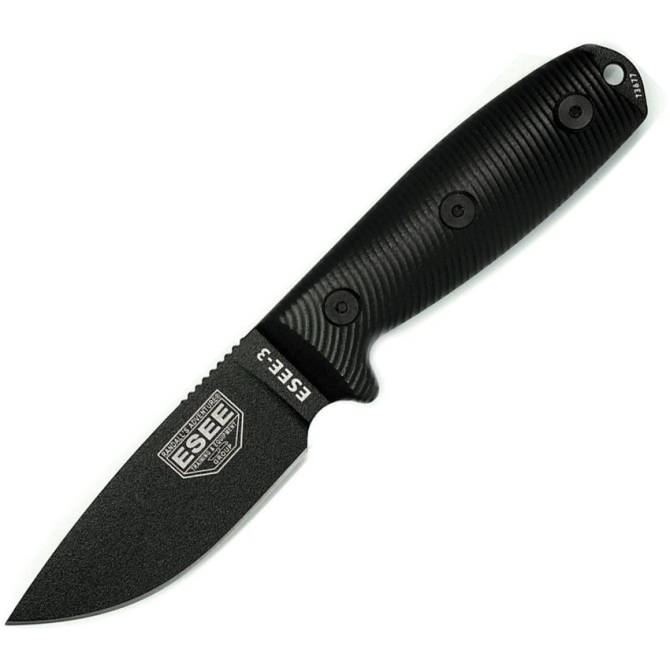 ESEE Model 3 3D Black Blade Knife (3PMB-001)