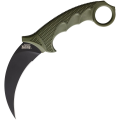 Cold Steel Steel Tiger Karambit Black Fixed Knife - OD Green (49KSTODBK)