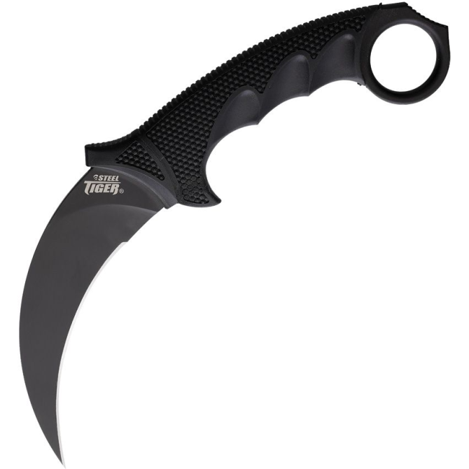 Cold Steel Steel Tiger Karambit Black Fixed Knife - Black (49KSTBKBK)