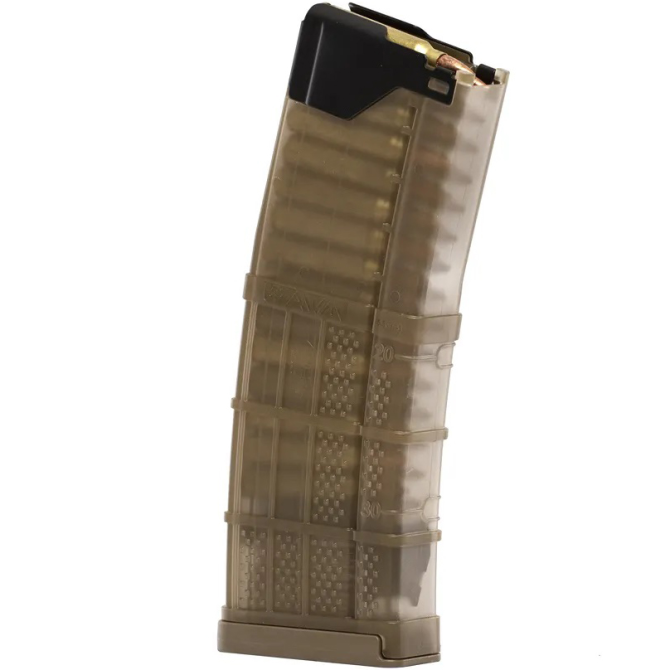 Lancer L5AWM 30 Magazine - 5.56x45mm / .223 - Translucent Dark Earth (L5AWM30-TDE)