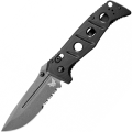 Benchmade Adamas G10 Serrated Tungsten Folding Knife - Black (275SGY-1)