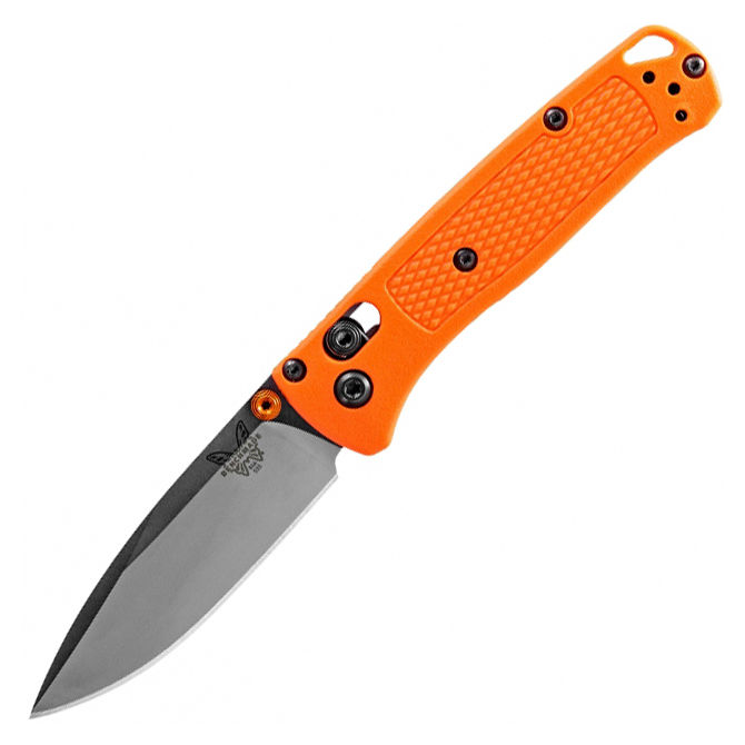 Benchmade Mini Bugout Grivory Folding Knife - Orange (533)