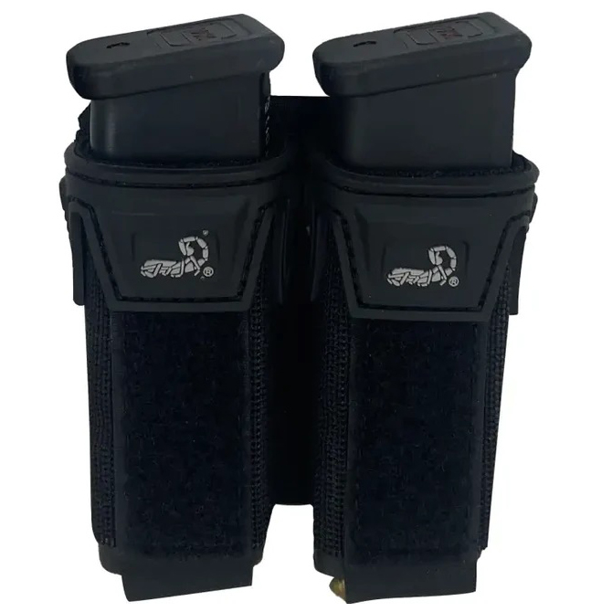 Agilite Pincer Pistol Double Mag Pouch - Black