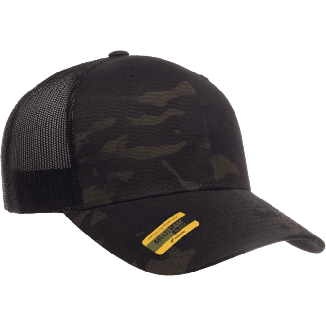 YP Retro Trucker Cap - Multicam Black