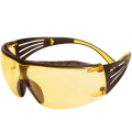 3M SecureFit 400X Black Safety Glasses - Yellow