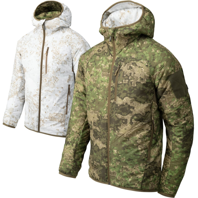 Helikon Reversible Wolfhound Hoodie Jacket - Pencott Wildwood / Pencott Snowdrift