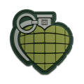 5.11 Grenade Heart Morale Patch (92171)