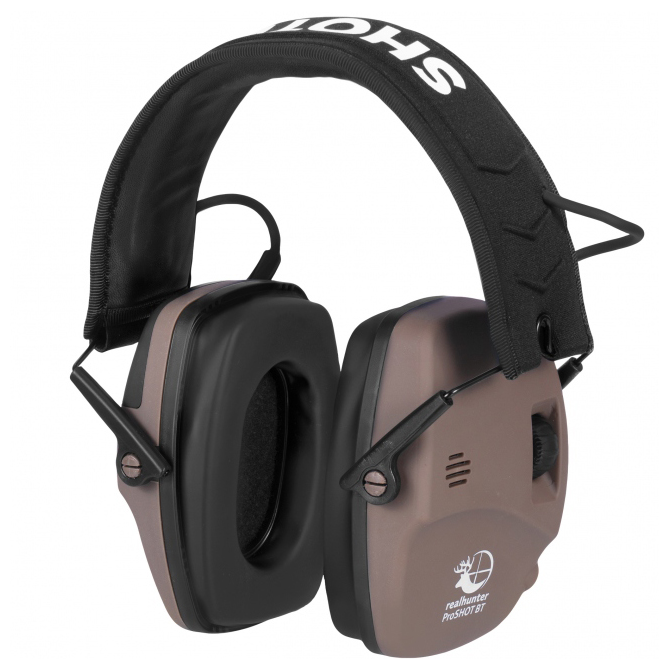 RealHunter ProSHOT BT Active Earmuffs - Brown (258-051)