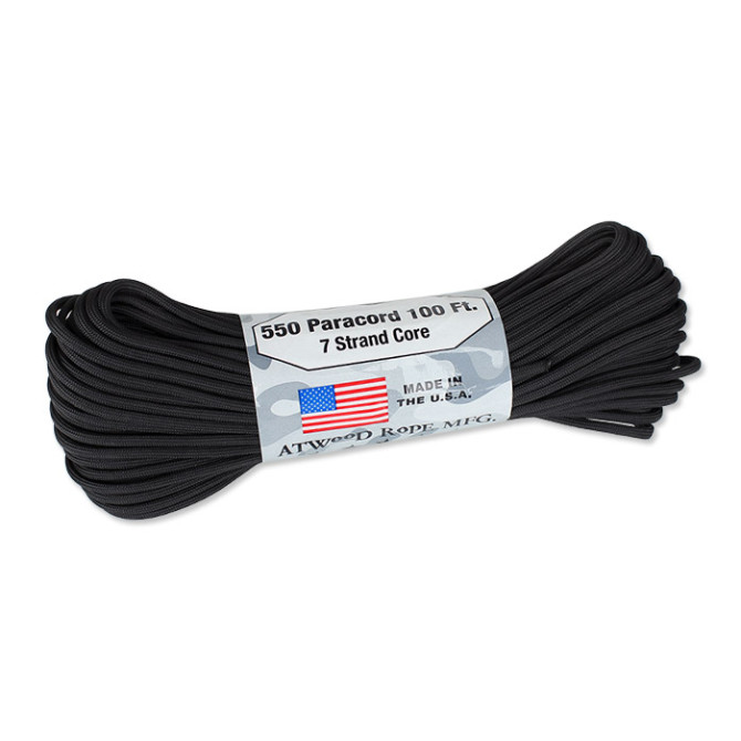 550 Paracord 100 ft. - Black