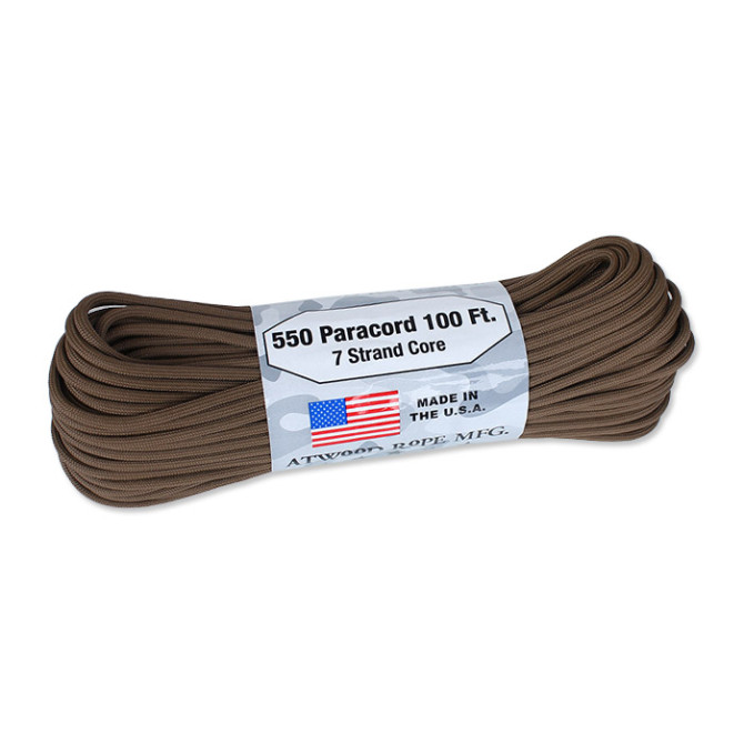 550 Paracord 100 ft. - Brown