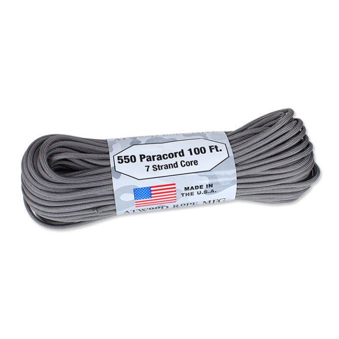 550 Paracord 100 ft. - Grey