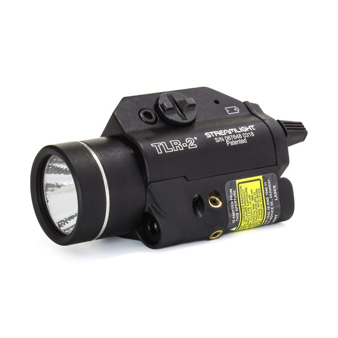 Streamlight TLR-2 300 lm + Red Aiming Laser Flashlight - Black (69120)