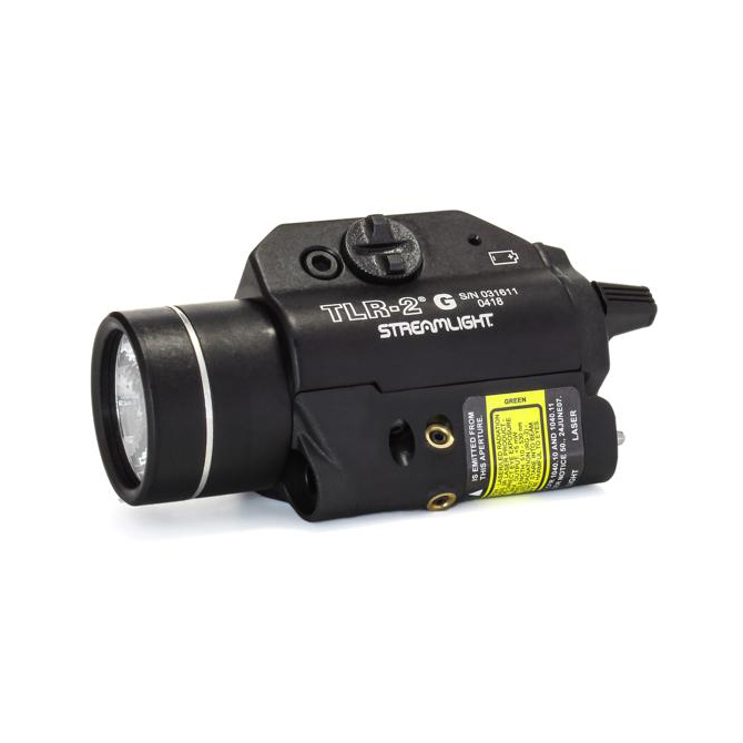 Streamlight TLR-2 G 300 lm + Green Aiming Laser Flashlight - Black (69250)