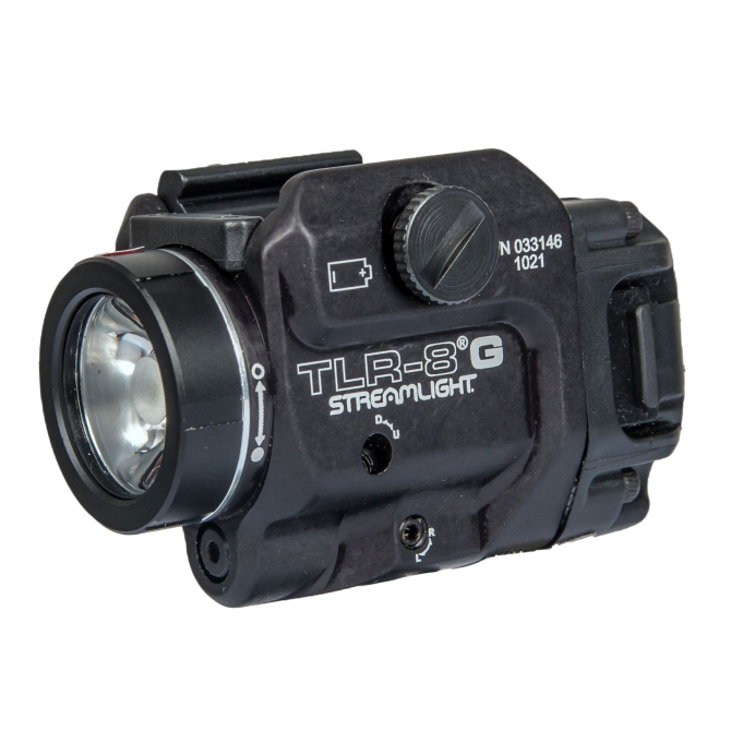 Streamlight TLR-8 G 500 lm + Green Aiming Laser Flashlight - Black (69430)