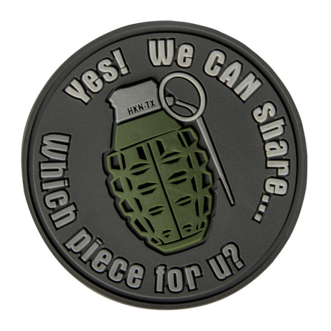 Helikon PVC Velcro Patch We Can Share - Grey