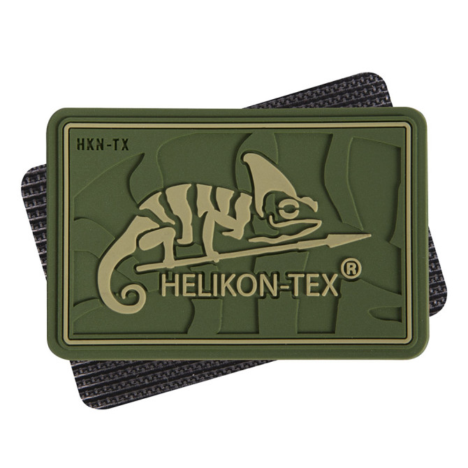 Helikon Logo PVC Velcro Patch - Olive Green