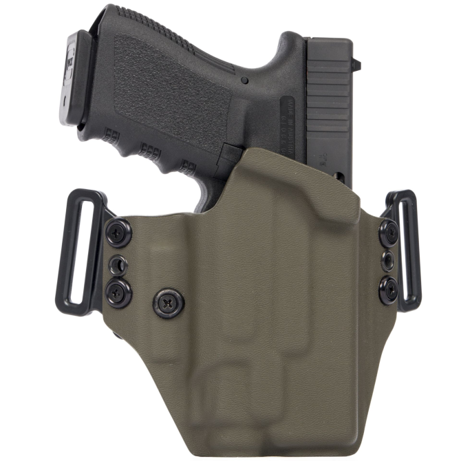 GR Kydex Minimalist OWB Holster - Glock 19 + Streamlight TLR7A - Olive Drab