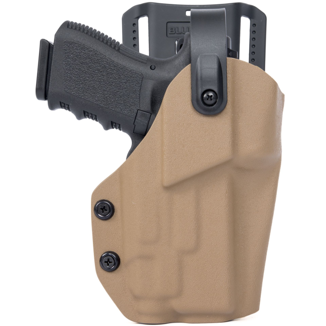 GR Kydex TACO OWB Speedlock Drop Panel Holster - Glock 19 + Streamlight TLR7A - Coyote