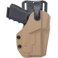 GR Kydex TACO OWB Speed Lock Drop Panel Holster - For Glock 19 + Streamlight TLR7A - Coyote