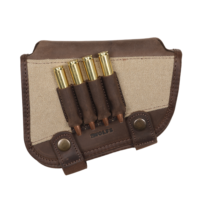 2WOLFS PUMA Bullet Buttstock Ammo Holder - Beige