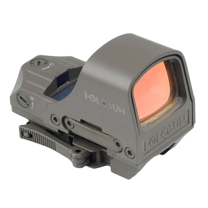 Holosun HE510C-GR-FDE Elite Multi Reticle Open Reflex Sight - FDE