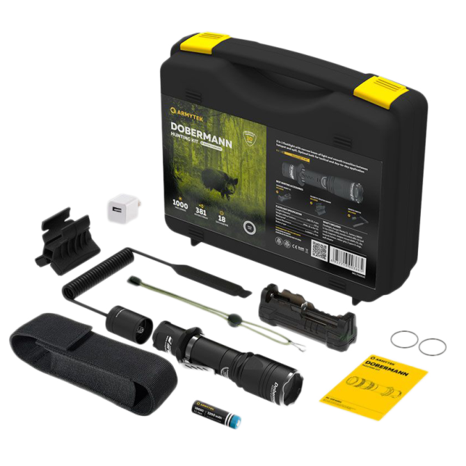 Armytek Dobermann Pro Extended Set - Black