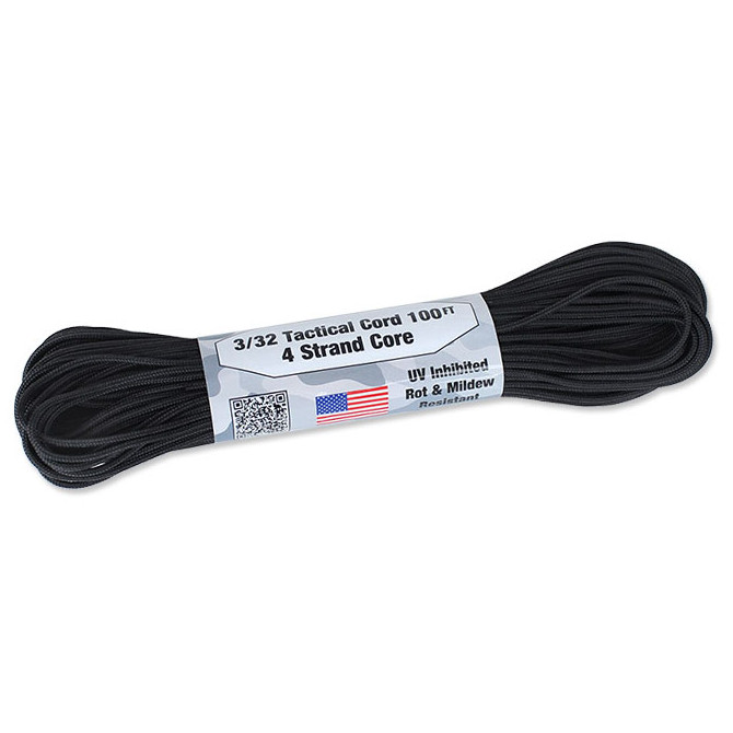 Tactical Cord 3/32 - 2,2 mm  - Black